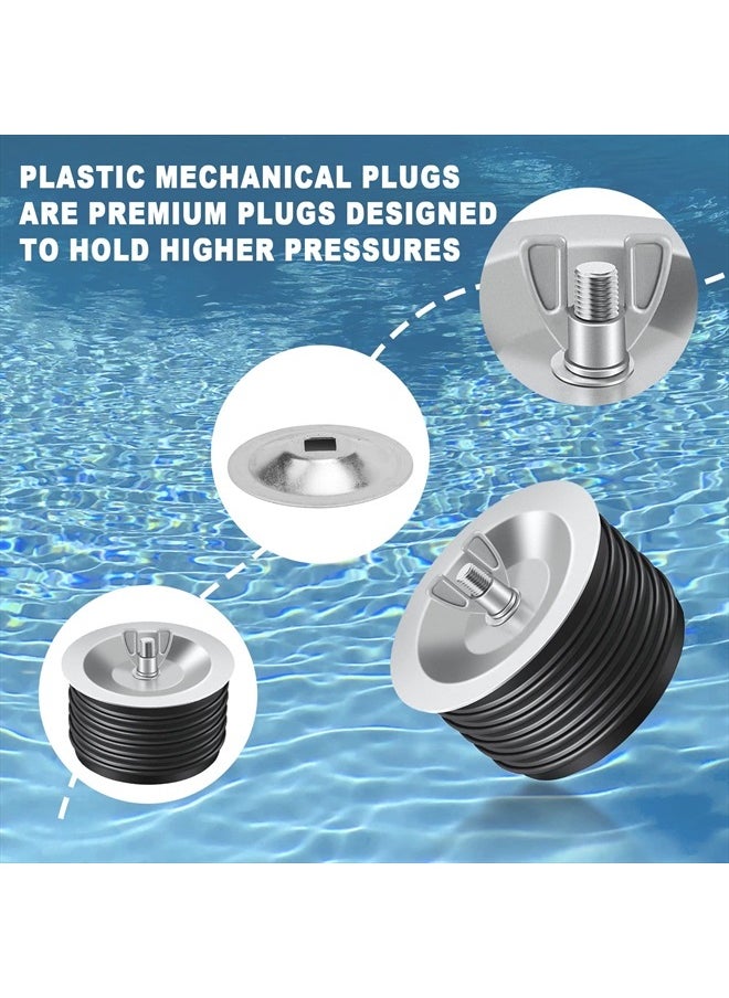 4 inch Sewer Cleanout Cap, Practical Expansion Pipe Plug Durable Sewer Pipe Plug Sewer Cleanout Cover Mechanical Test Plug with Wing Nut Suitable for Most Pipes Sink Pools