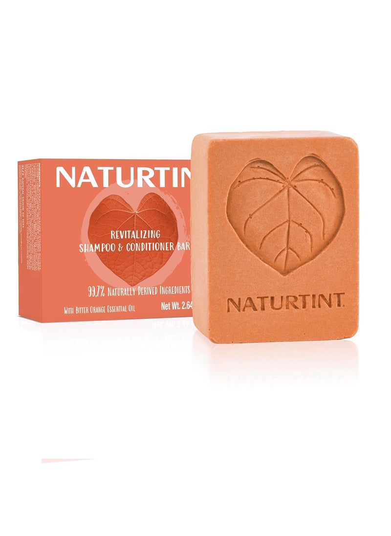 NATURTINT Naturtint Shampoo & Conditioner Bar (Orange) - Naturally Derived Ingredients, Cruelty Free, All Hair Types, Travel Approved 