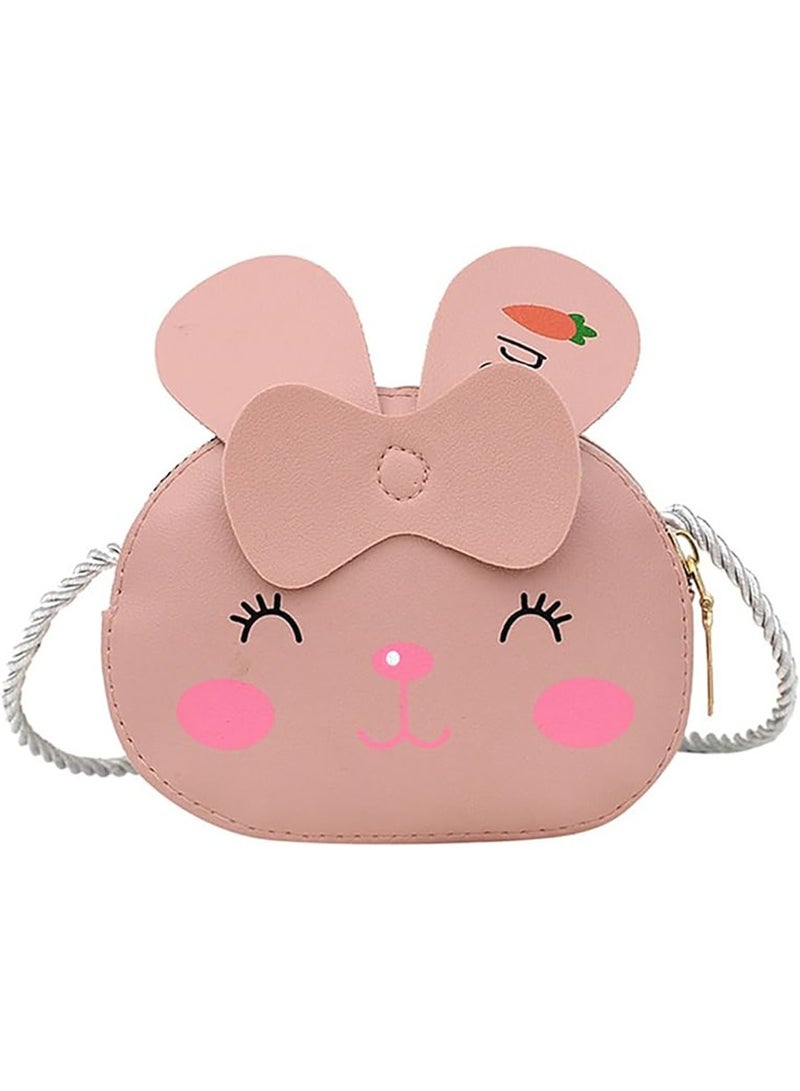 محفظة كروسبودي صغيرة للفتيات، لطيف الكرتون حقيبة كروسبودي الاطفال الفتيات عملة محفظة حقيبة يد المحفظة - Image 1