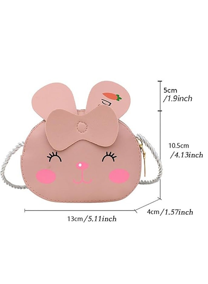 محفظة كروسبودي صغيرة للفتيات، لطيف الكرتون حقيبة كروسبودي الاطفال الفتيات عملة محفظة حقيبة يد المحفظة - Image 2