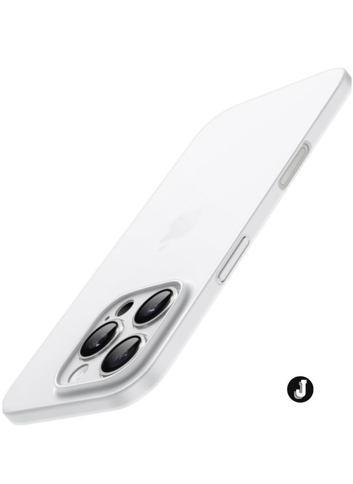JAJEEK "Ultra-Slim 0.35mm Case for iPhone 16 Pro Max (6.9 Inch) – Lightweight Matte Finish, Full Camera Protection, Minimalist Hard Shell (Frosted Clear)" - Image 1
