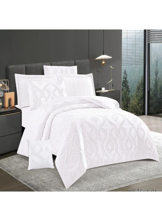 Stela 7- Piece King size Macro fiber Comforter