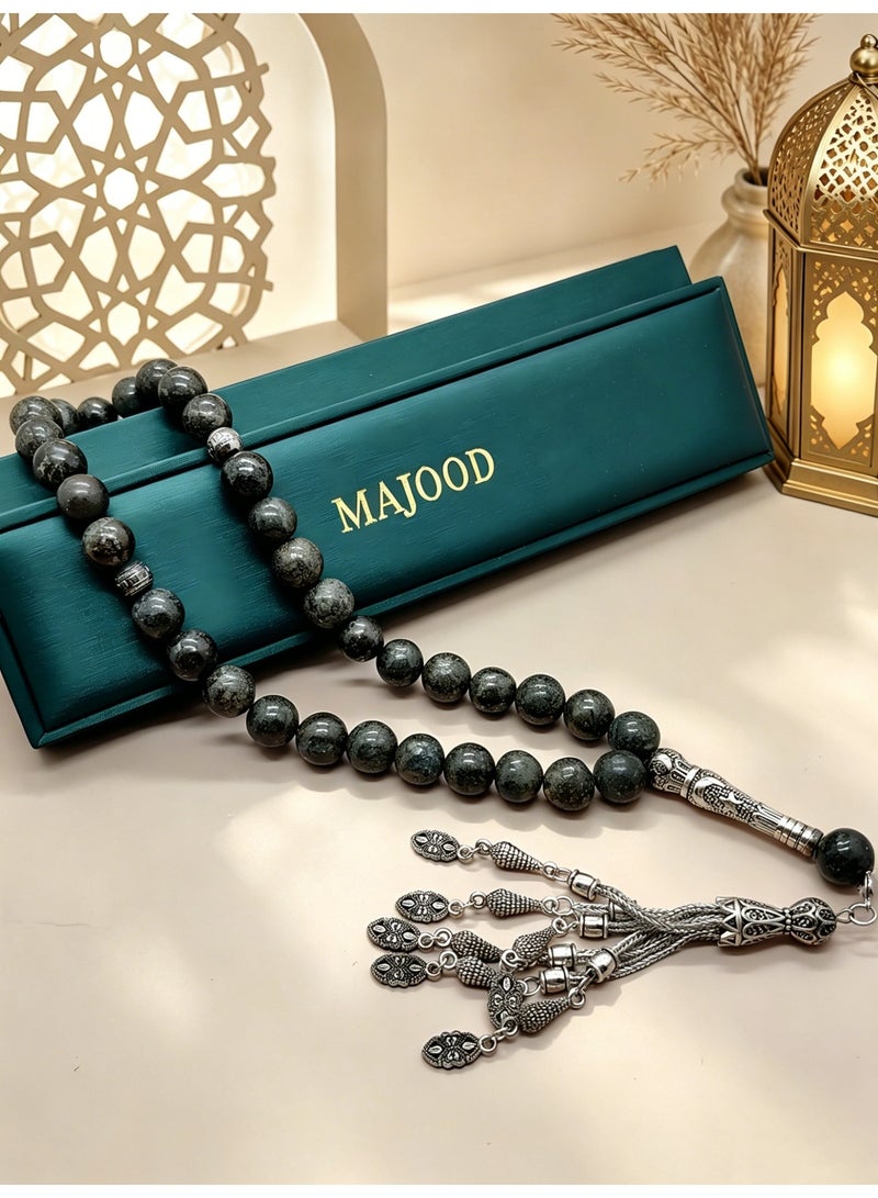 MAJOOD/33-bead Natural Copper Ore Prayer Beads /Tasbih/12mm/For Men And Women/Gift Box Set Suitable for Ramadan Gifts - Image 3