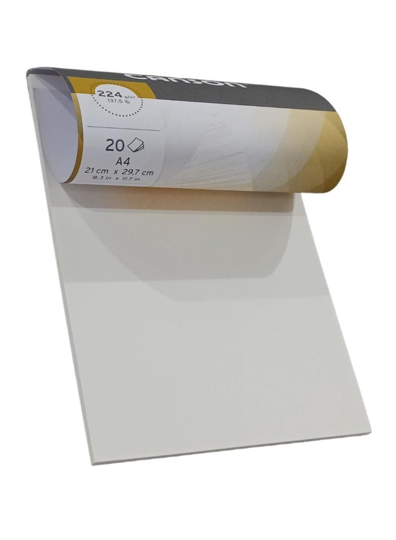 CANSON Canson C a Grain 224gsm Heavyweight Drawing Paper fine Grain Texture A4 pad Including 20 Sheets - Image 3