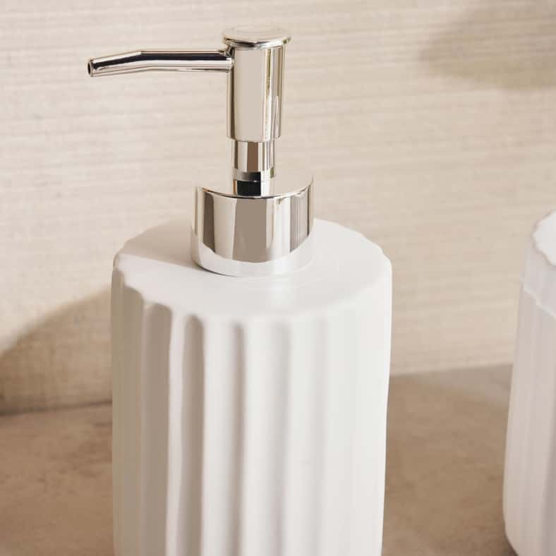 Pan Home Brisbane 4-Piece Ceramic Bath Accessories Set -White - Image 4