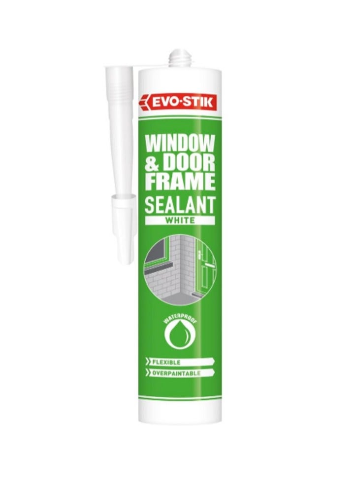 EVO-STIK Window And Door Frame Sealant 290ml White (Pack of 12) - Image 1