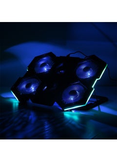 Dark Aeromax 6x LED Fan, 84.7 Cfm & 2700±%10 Rpm, 7x Height Adjustable, 2x USB 11"-17" Gaming Notebook Cooler (DKACNBAR600)  - Image 3