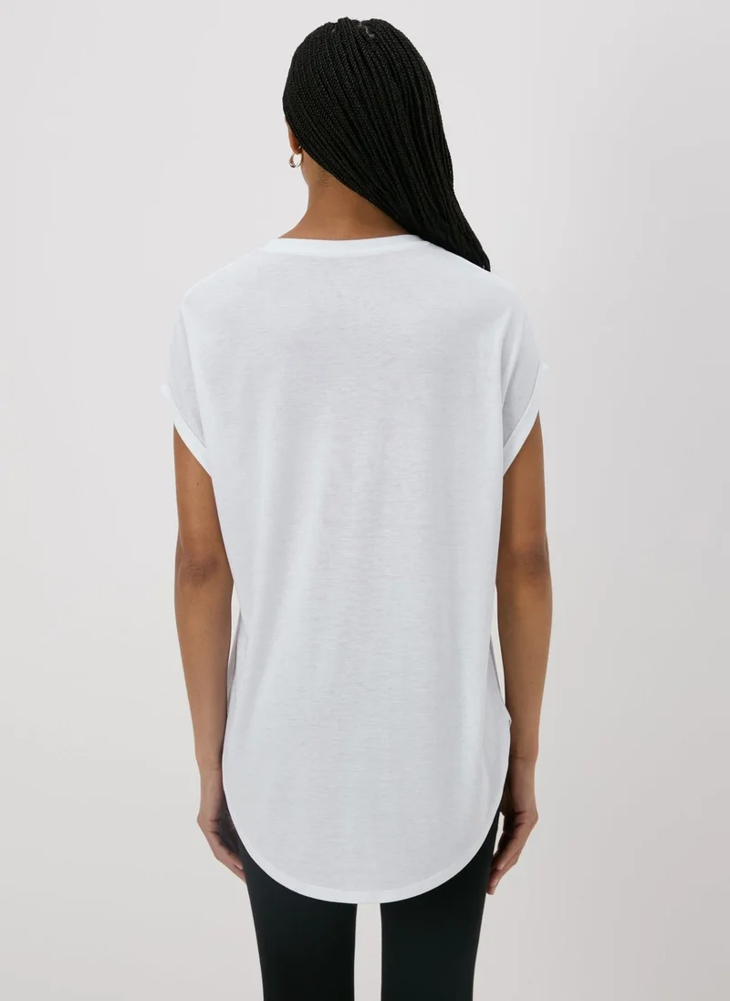 Matalan White Longline T-Shirt
