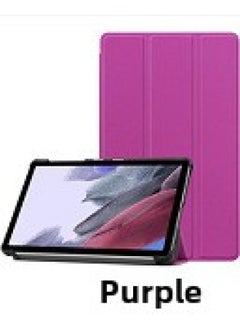 Generic Applicable To Samsung Tab A8 SM-X200 X205 Tablet Protective Case A7 Tri-fold S9FE/S6lite Casco-Color:Purple-Applicable Model:A7/T500  - Image 1