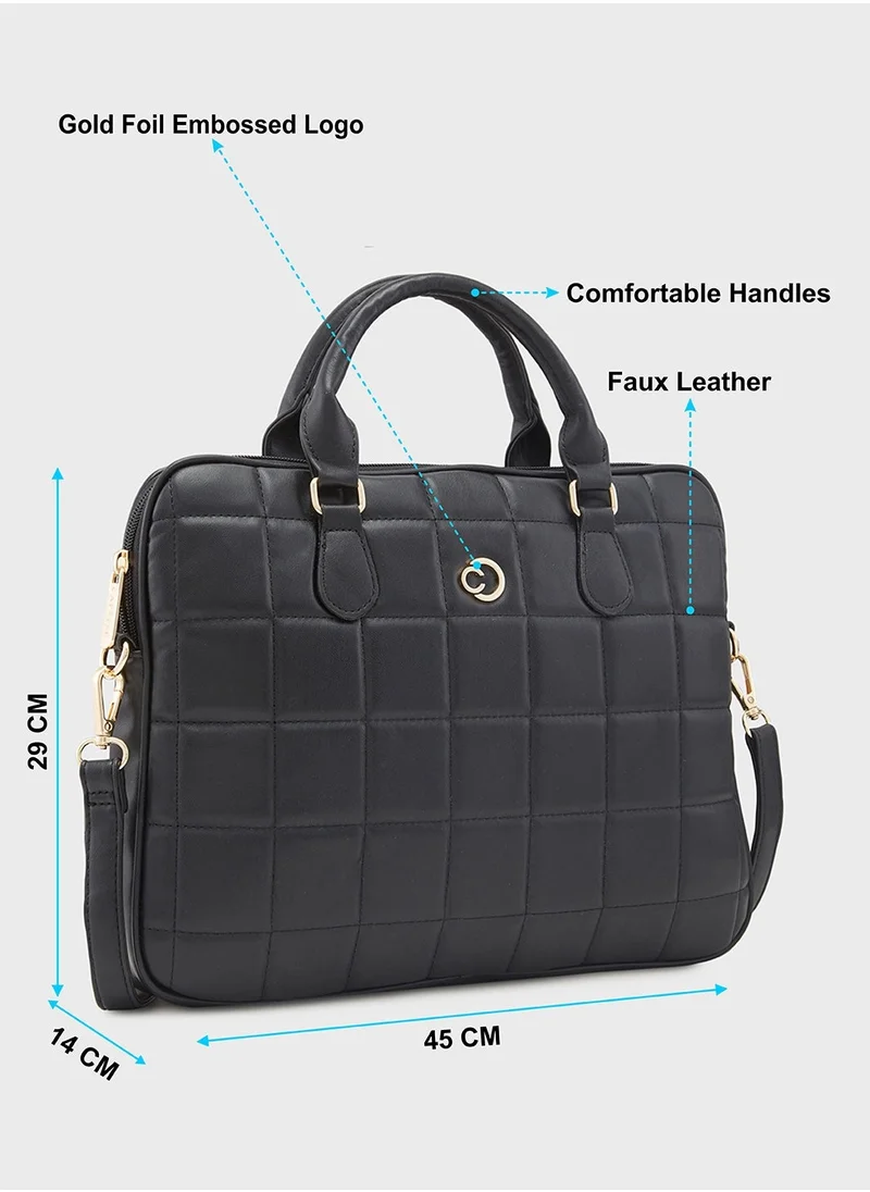 CAPRESE CAPRESE-BRAXTON LAPTOP SLEEVE MEDIUM BLACK