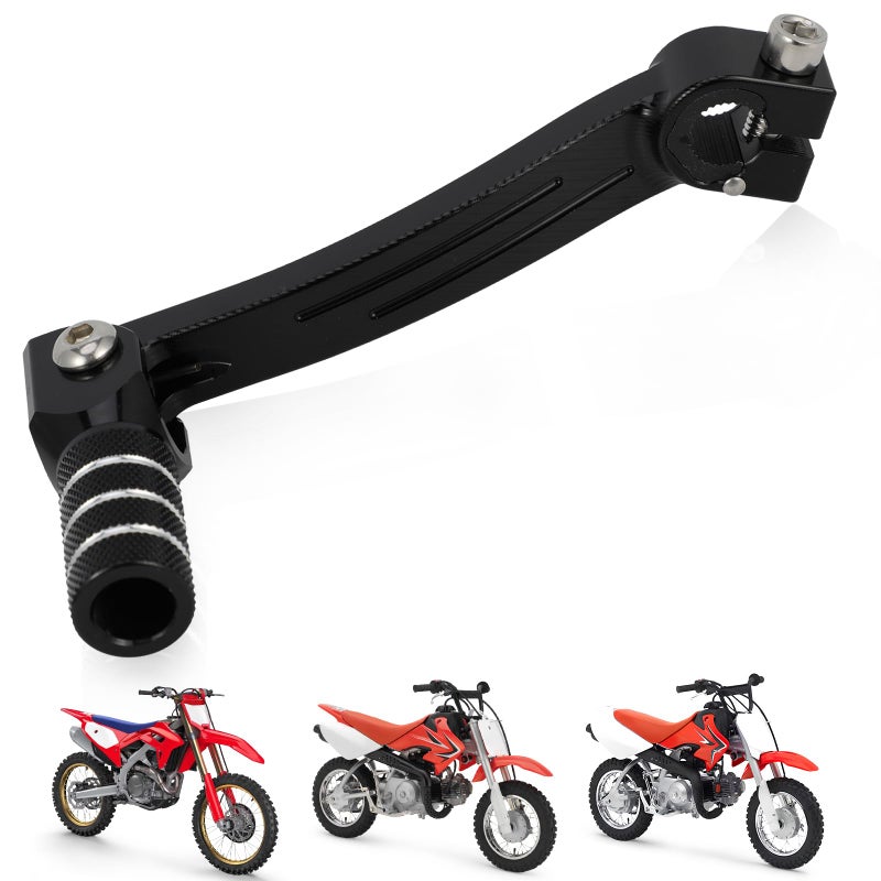 USTPO Motorcycle Gear Shifter Shift Lever CNC for CRF50 CRF 50 CRF50F CRF 50F 2025 2024 20132025 Dirt Pit Bike Black Folding Tip - Image 2