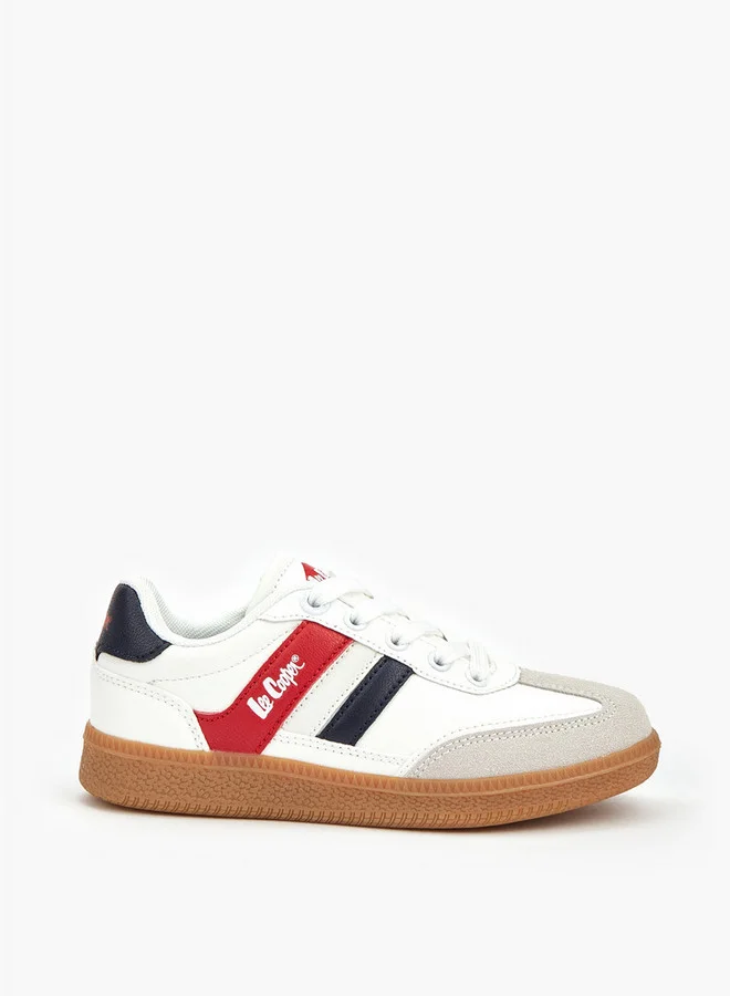 Lee Cooper Boys' Panelled Lace-Up Sneakers