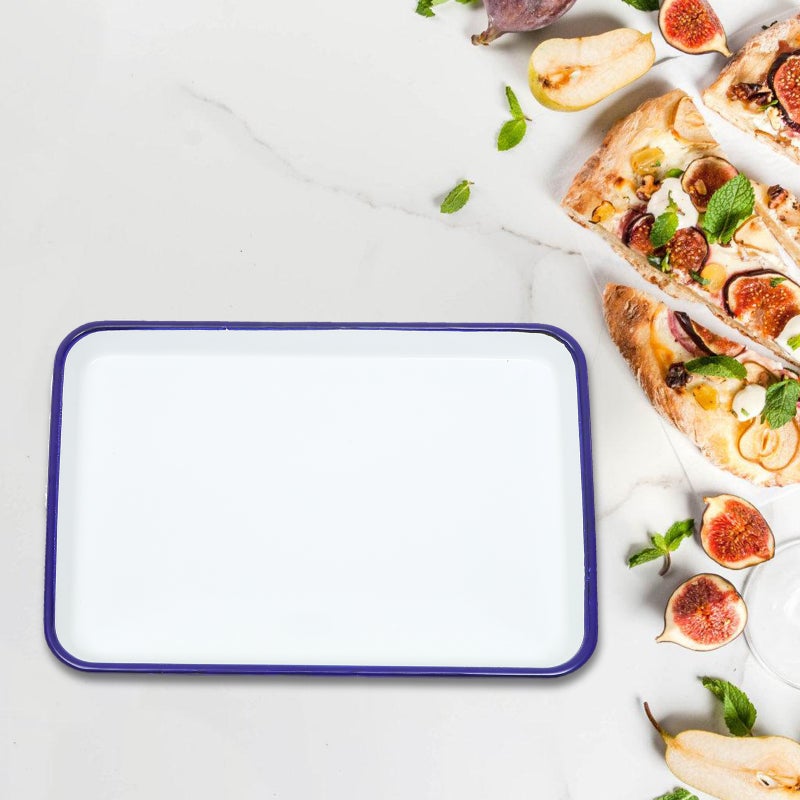 Enamel Baking Dish, Durable Oven Pan with Fast Heat Conduction, Ideal for Roasting - Image 4