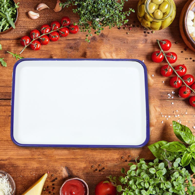 Enamel Baking Dish, Durable Oven Pan with Fast Heat Conduction, Ideal for Roasting - Image 3