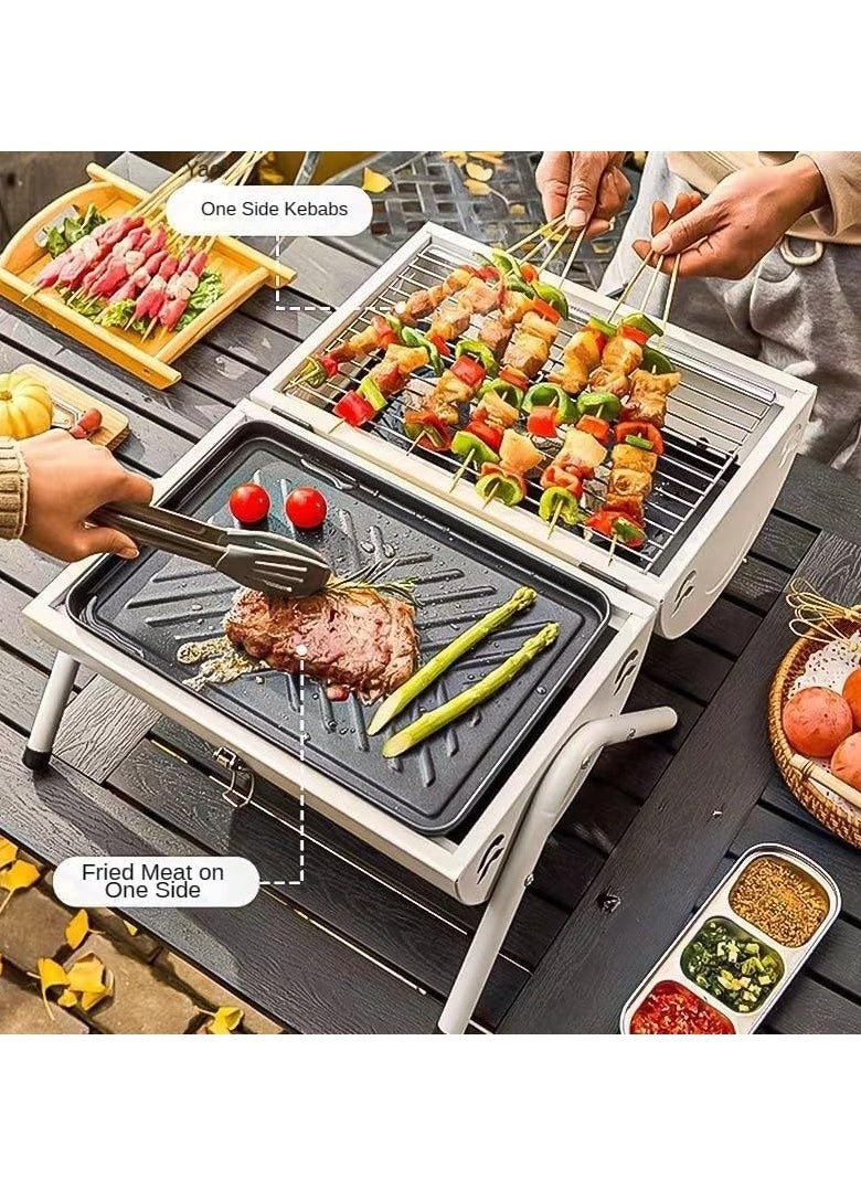 Generic Portable Table Charcoal Grill Charcoal Grill BBQ Pit Suitable for Simple Kitchens, Terraces, Gardens, Outdoor Cooking, Camping, r, And Stove Pits  - Image 4
