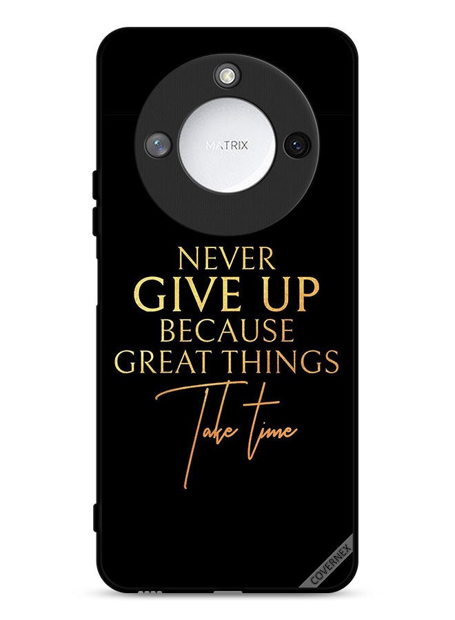 Covernex غطاء حماية ذكي Honor X9c 5G لا تستسلم لأن الأشياء العظيمة تأخذ وقتًا - Image 1