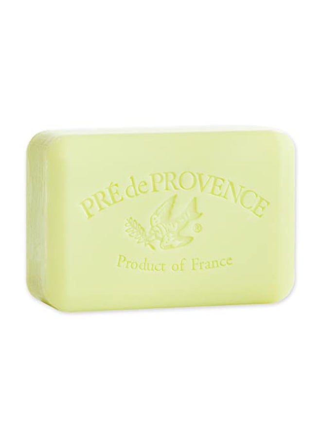 Pre de Provence Artisanal Soap Bar Enriched with Organic Shea Butter Natural French Skincare Quad Milled for Rich Smooth Lather 88 Ounce Linden - Image 1