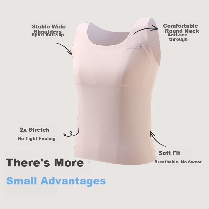 JD Jing Zao Jiusuiban Children's Vest for Girls, Size 120s, Jinmo, for Ages 8-10, Puberty Bra with Padding, School Uniform, Anti-Nipple Show, Underwear Base Layer - Image 3