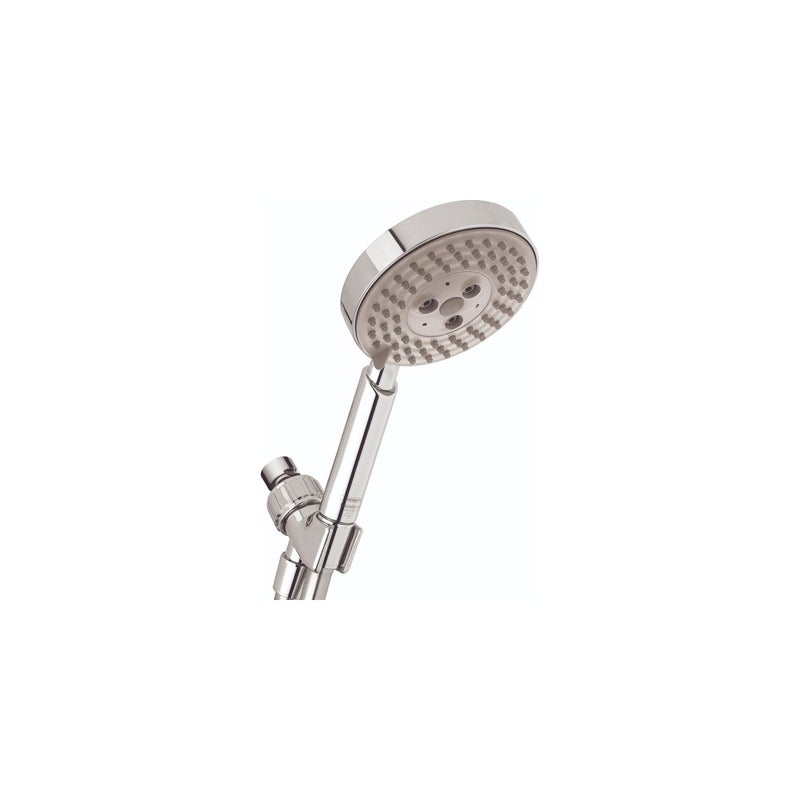 Hansgrohe مجموعة رأس دش محمول هانسغروه رايندانس إس سهلة التركيب 4 بوصة حديثة 3 رشات RainAir و BalanceAir و Whirl Air Infusion مع Airpower مع QuickClean مع خرطوم بالكروم، 2 جالون في الدقيقة، 04518000 - Image 4