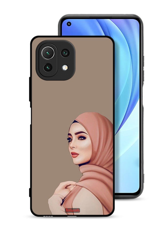 Tolwak Xiaomi Mi 11 Lite 5G Protective Case Cover Beautiful Hijab Girl - Image 1