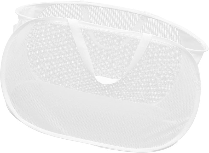 MAGICLULU Foldable Laundry Basket Handles Mesh Laundry Hamper for Dorm Basketball Hamper - Image 1