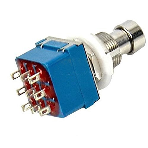 ESUPPORT 3PDT 9 Pins Box Stomp Guitar Effect Pedal Foot Switch True Bypass Metal Pack of 5 - Image 2