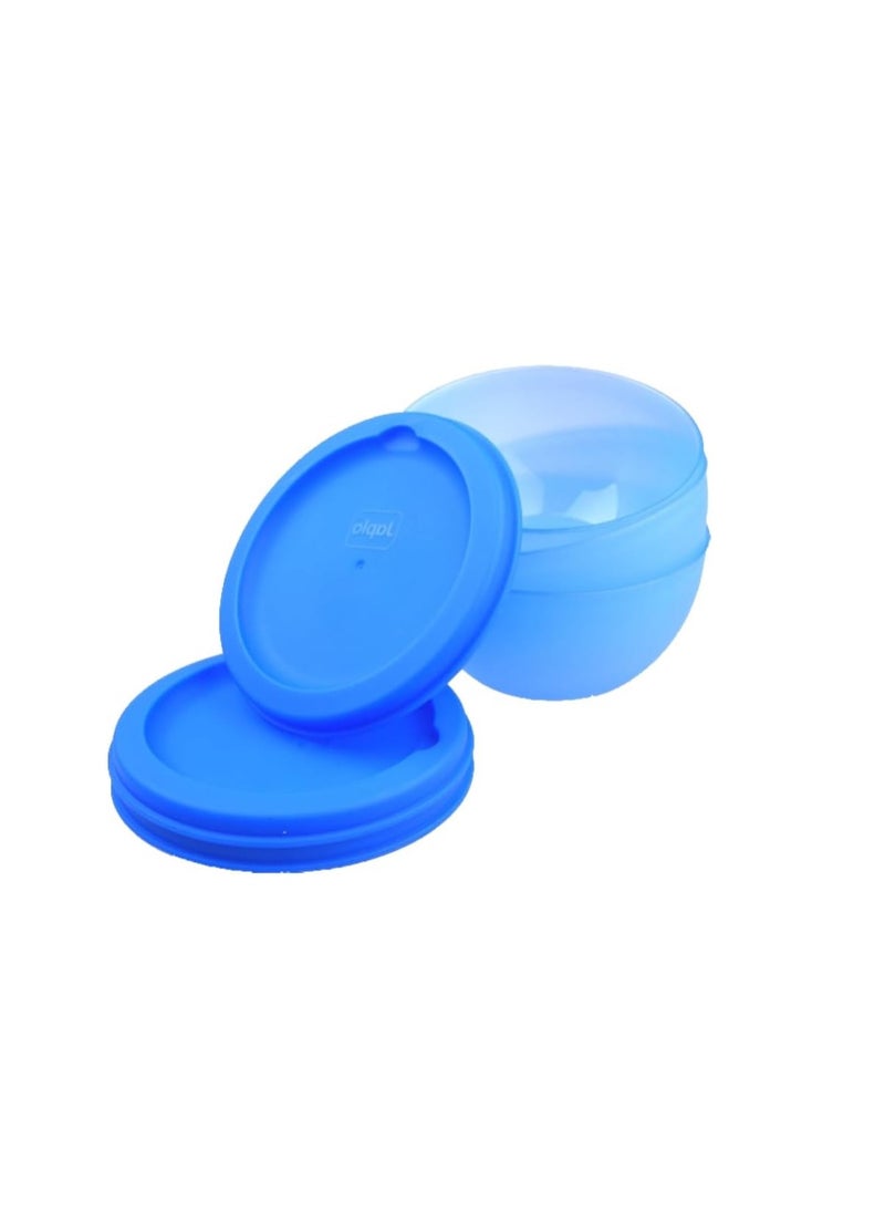 Japlo Japlo Baby Food Storage Silicone Container Feeding Bowl Plate M Blue 3 Set  - Image 1