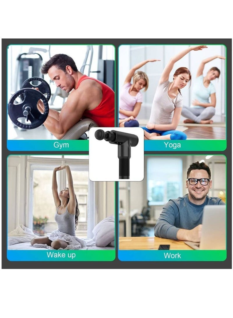 جينيكست مسدس تدليك احترافي للأنسجة العميقة لتسكين توتر العضلات أسود - Image 5