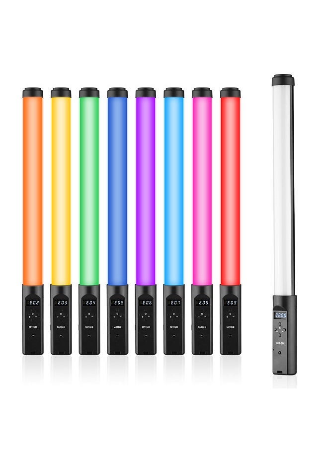 Generic - Handheld RGB Tube Light with Desktop Clip-on Light Stand Remote Control LED Video Light Wand - Image 1