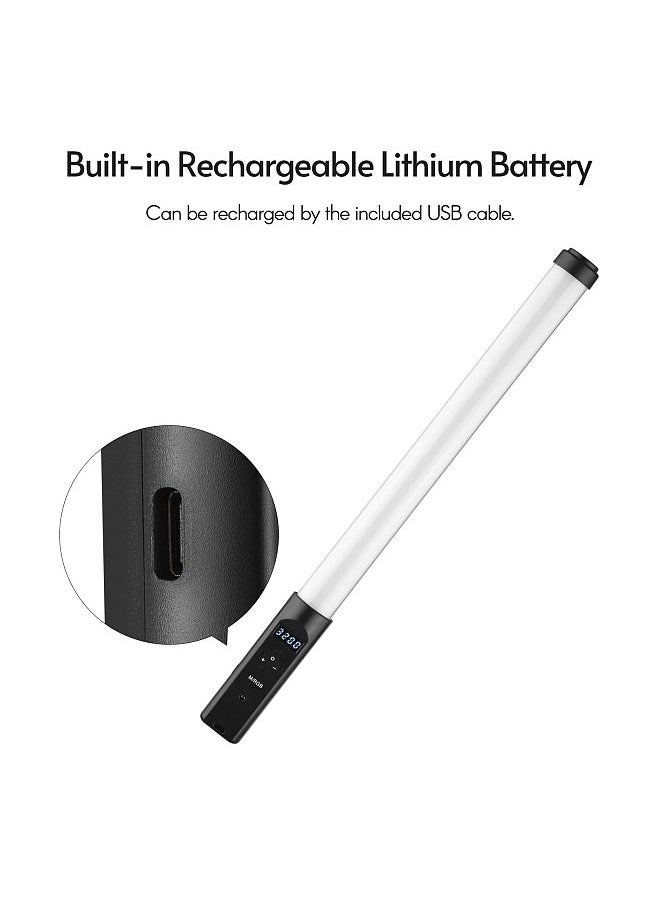 Generic - Handheld RGB Tube Light with Desktop Clip-on Light Stand Remote Control LED Video Light Wand - Image 1
