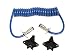 Blue Ox BX8862 6Wire Coiled Electrical Cable Provides Turn Signals Brake Lights Tail Lights Allows for Quick Hooking and Unhooking Cables Expand from 1 to 7 - Image 2