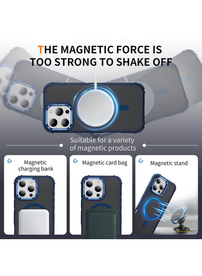 اس-توب جراب لهاتف iPhone 16 Pro Max Rainbow Series Skin Feel MagSafe Lens Holder - Image 3