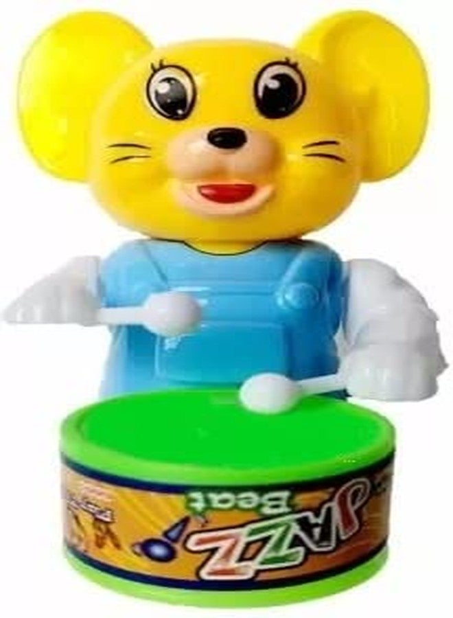 SHANVI Toys Key-Operated Cute Drummer Toy for Toddler Kids Birthday Gift Birthday Return Gift Drumming and Dancing Action for Kids (PINK-BABY-CAT-002) - Image 2