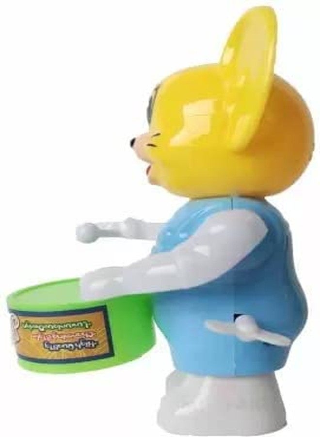 SHANVI Toys Key-Operated Cute Drummer Toy for Toddler Kids Birthday Gift Birthday Return Gift Drumming and Dancing Action for Kids (PINK-BABY-CAT-002) - Image 3