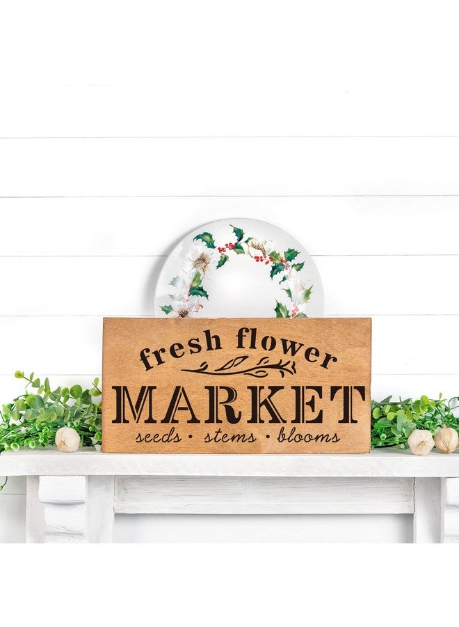 وولاين 10 قطع من استنسل الربيع للرسم، شاحنة الزهور القابلة لإعادة الاستخدام، قوالب رسم بلاستيكية، مزرعة مرحبًا بالربيع، استنسل فني للزهور من أجل أعمال فنية يدوية على الحائط، لوازم تزيين اللافتات - Image 5