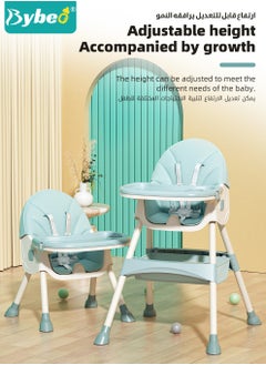 Bybeo 4-in-1  Baby High Chair, Convertible Dining Chair for Kids, Babies Rocker, Sofa Chair, Infant Feeding Booster Seat with Dinner Tray, Wheels, Footrest, Safety Belt and Cushion, for Babies and Toddlers  - Image 3