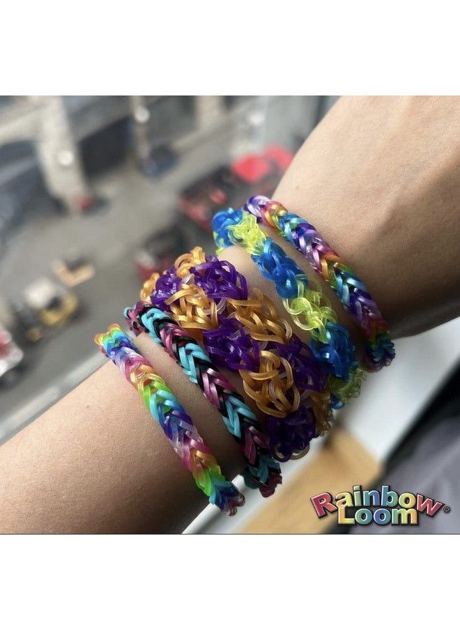 Rainbow Loom تتميز مجموعة Rainbow Loom® Duo Combo مع أشرطة مطاطية مرصعة بالجواهر بوجود نول قوس قزح قابل للتوصيل لصنع إبداعات أطول وأعرض، وحافظة تنظيم، ونشاط رائع يصل إلى 4 أشخاص، 7+  - Image 4