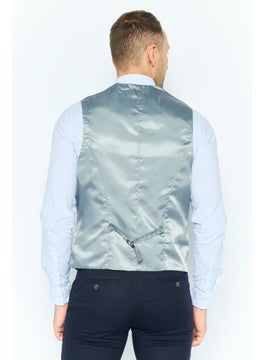 Asos Design Men Skinny Fit Solid Waist Coat, Dark Grey  - Image 4