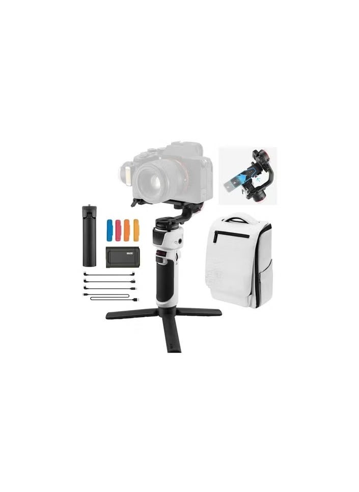 زيون - Zhiyun Crane 3S Combo Handheld 3-Axis Stabilizer, Gimbal Stabilizer for Mirrorless Camera, Gopro, Smartphone with Bag - Image 1
