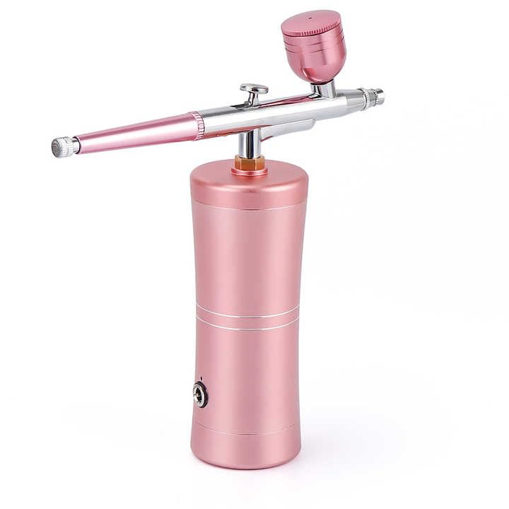 Aravli Aravli Cordless Airbrush Makeup Machine Mini Airbrush Kit Handheld Airbrush Cosmetic System for Barber Nail Art Model Painting Supplies Assorted Color  - Image 1