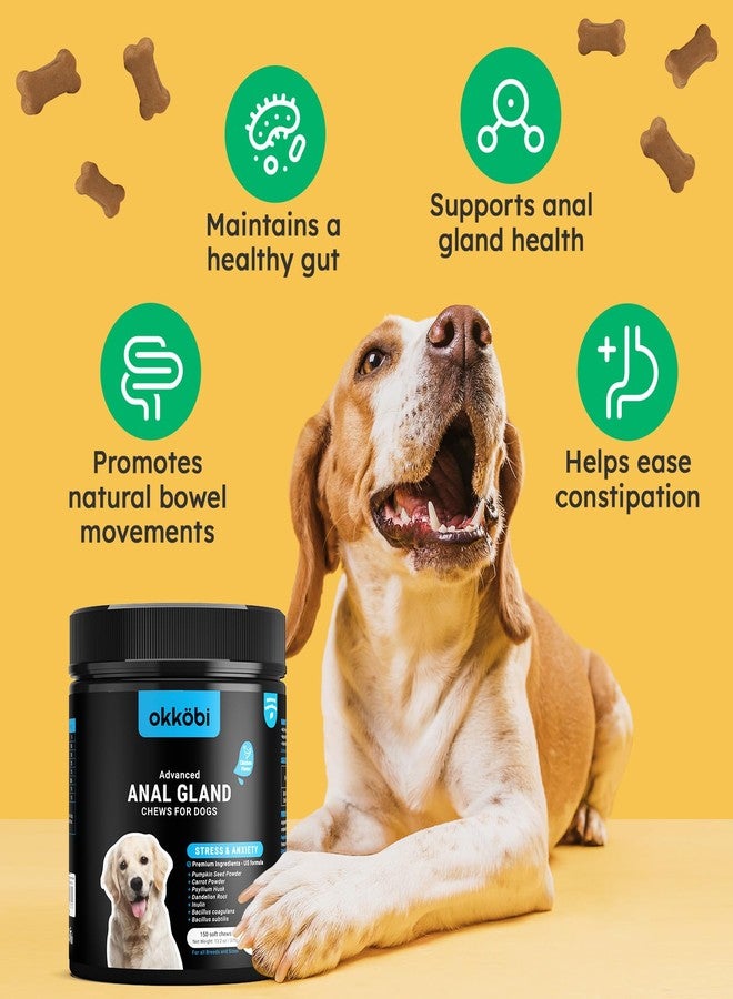 OKKÖBI OKKOBI Anal Gland Chews 150Pcs - Chicken Flavor - Digestive Support for Dogs - Formula with Fiber, Natural Ingredients & Vitamins - Classic Chicken - Image 3