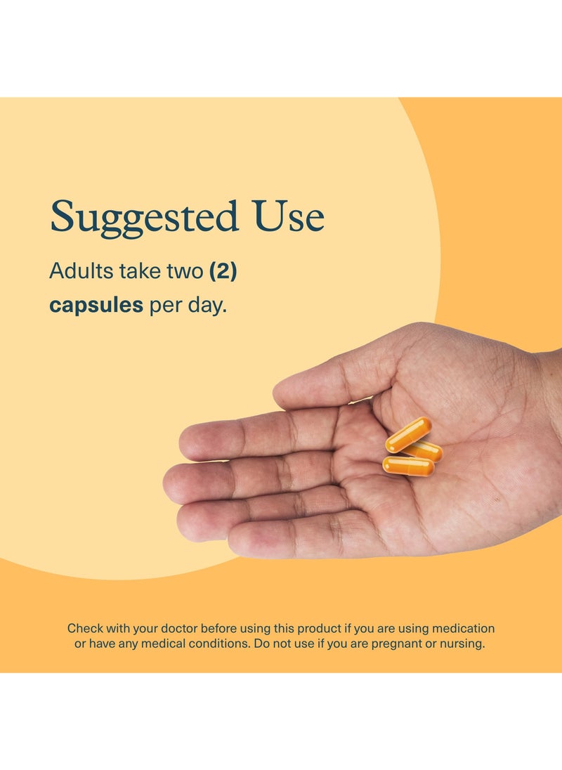 youtheory - Turmeric Extra Strength Formula 1000 Mg 60 Vegetarian Capsules - Image 1