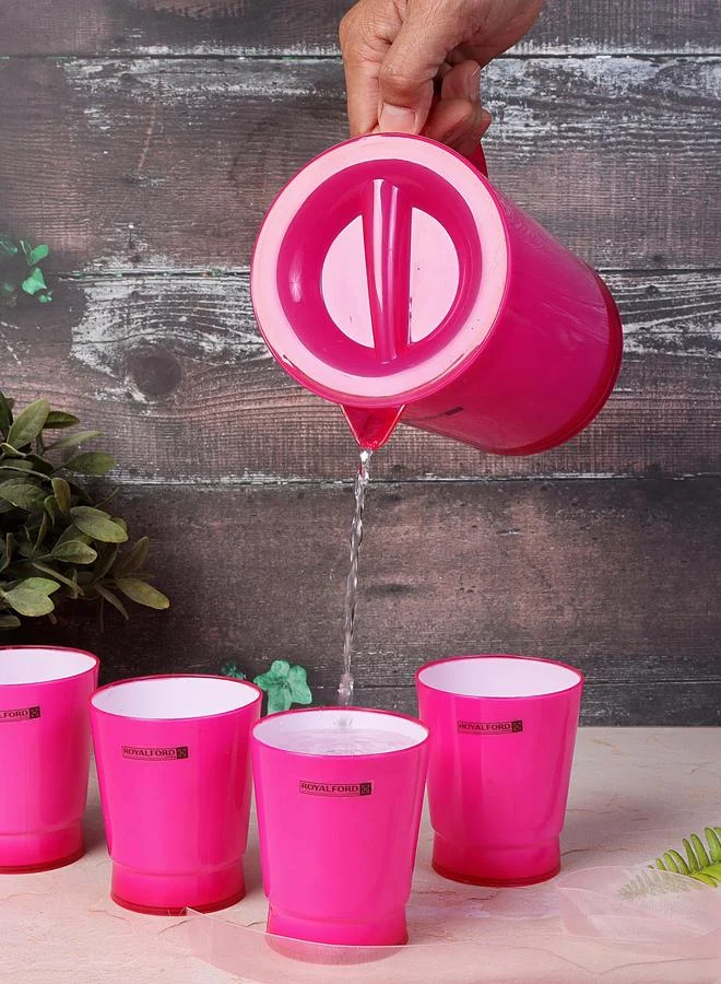 Royalford 5-Piece Water Jug with Glasses