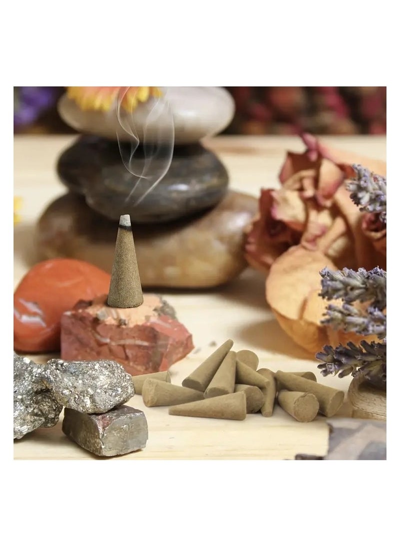 PARO OUD 300 قطعة من مخروط البخور من خشب الصندل وعشبة الماغور - Image 4