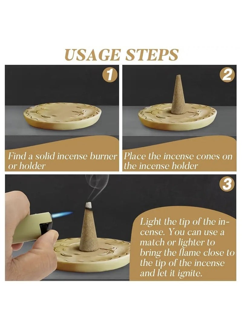 PARO OUD 300 قطعة من مخروط البخور من خشب الصندل وعشبة الماغور - Image 5