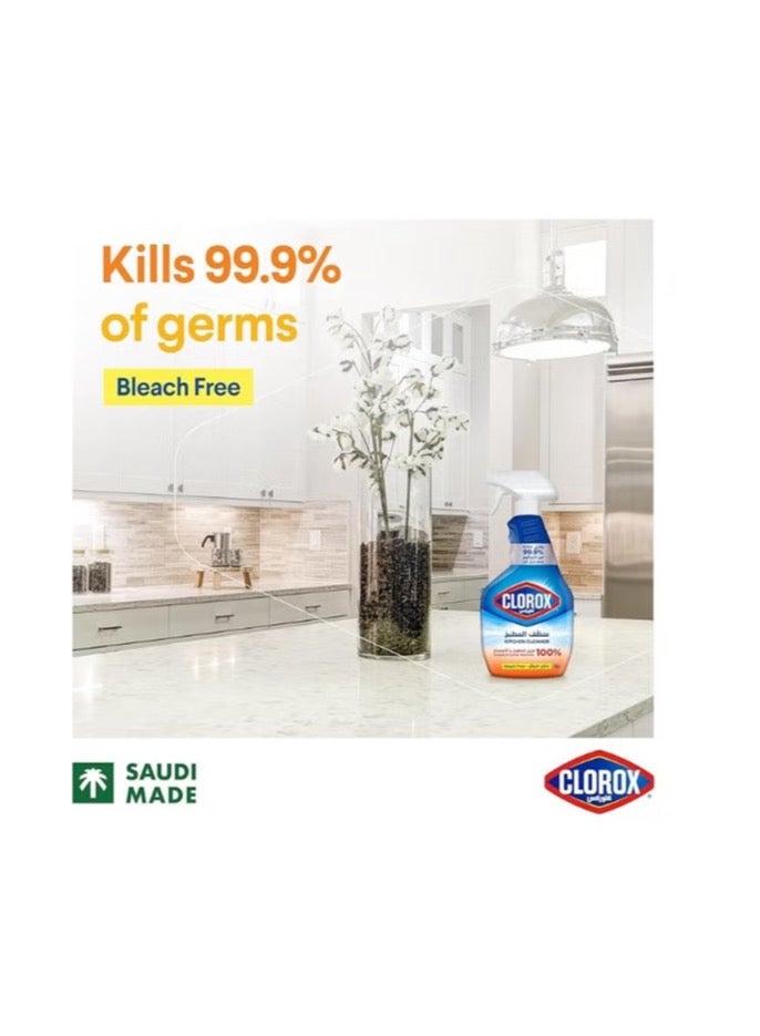 Clorox Clorox Kitchen Cleaner Spray, 750 ml, No Bleach, Kills 99.9% of Germs, 100% Grease and Dirt Remover, Easy to Use - Image 5