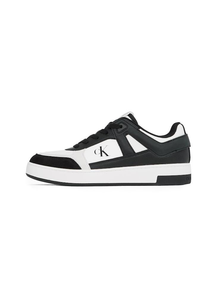 Calvin Klein Jeans Basketball Lace Up Leather Low Trainers  - Image 2