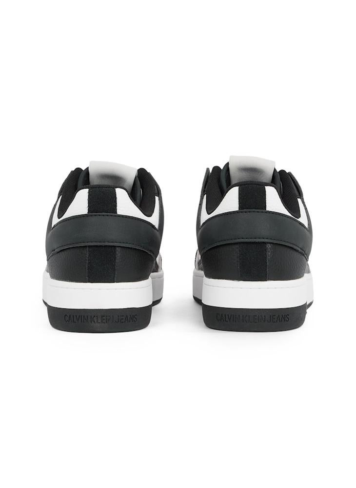 Calvin Klein Jeans Basketball Lace Up Leather Low Trainers  - Image 3