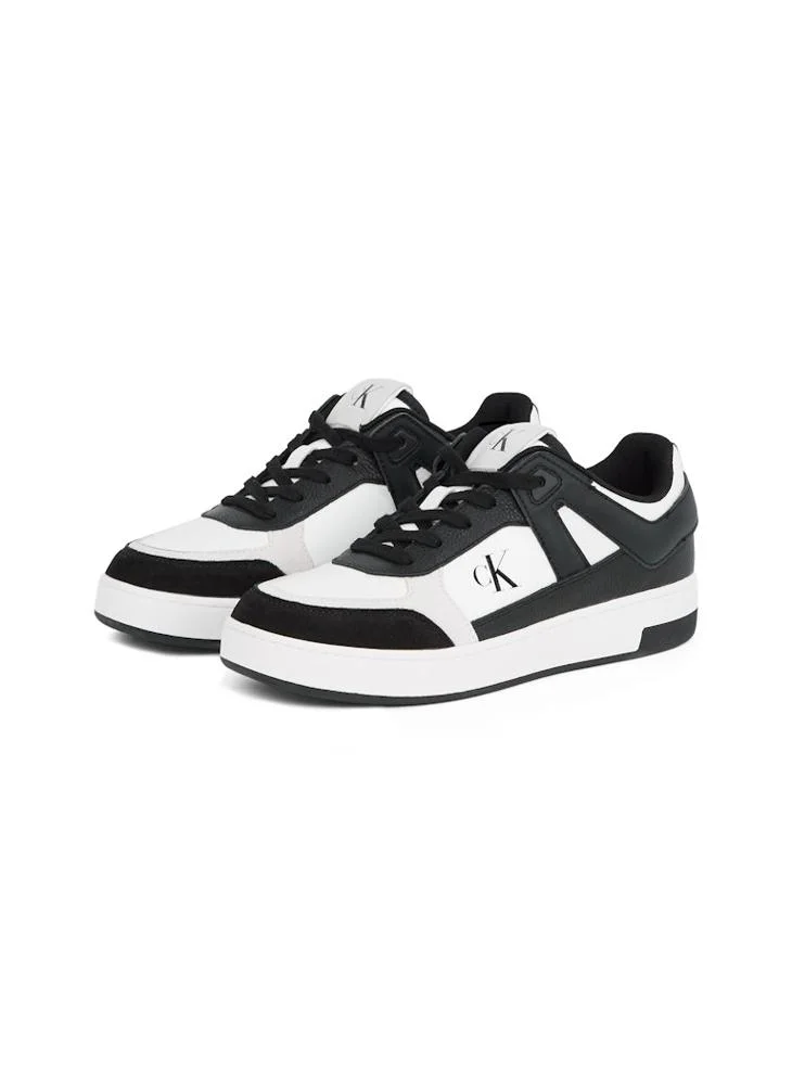 Calvin Klein Jeans Basketball Lace Up Leather Low Trainers
