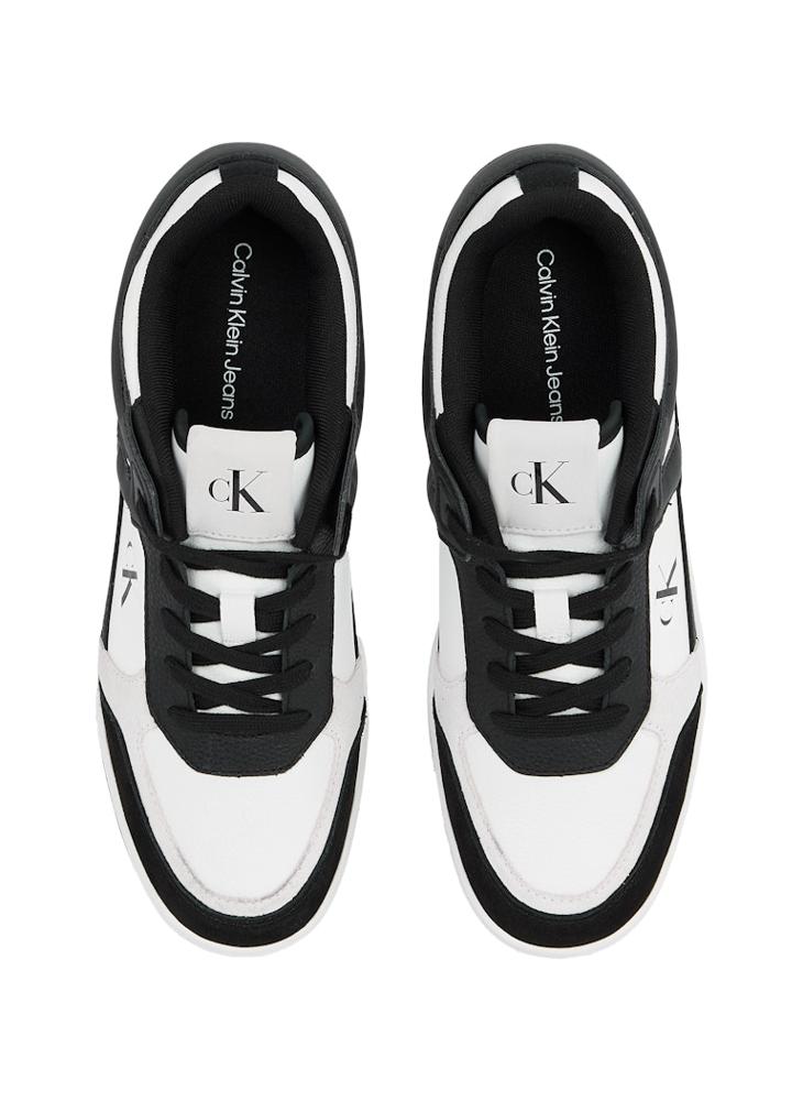 Calvin Klein Jeans Basketball Lace Up Leather Low Trainers  - Image 5